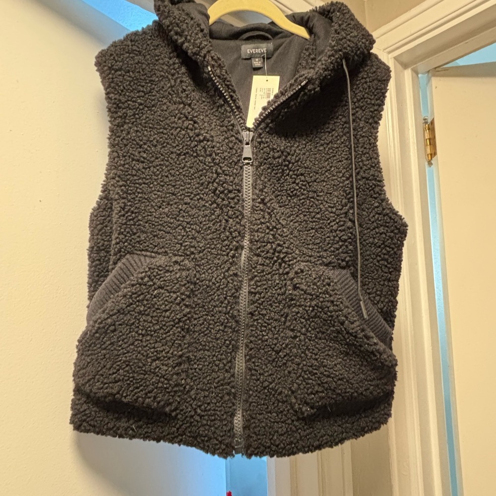 Cozy Black Sherpa Vest